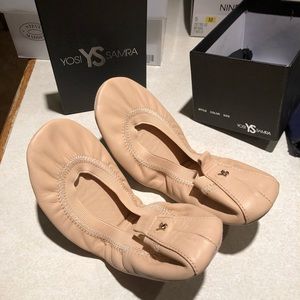Yosi Samra Samara Foldable Nude Flat size 6